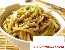 榨菜香干炒肉丝