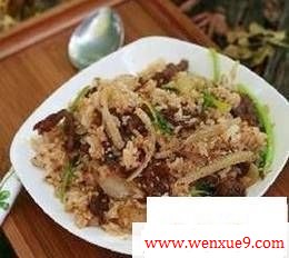 好吃的孜然牛肉炒饭的做法-